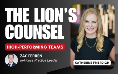 High-Performing In-House Legal Teams | Metrics, Trust, and Building the Dream Team.