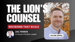 Jacob Zipfel on Startup Legal Leadership, Two-Way Doors, and Building for Scale