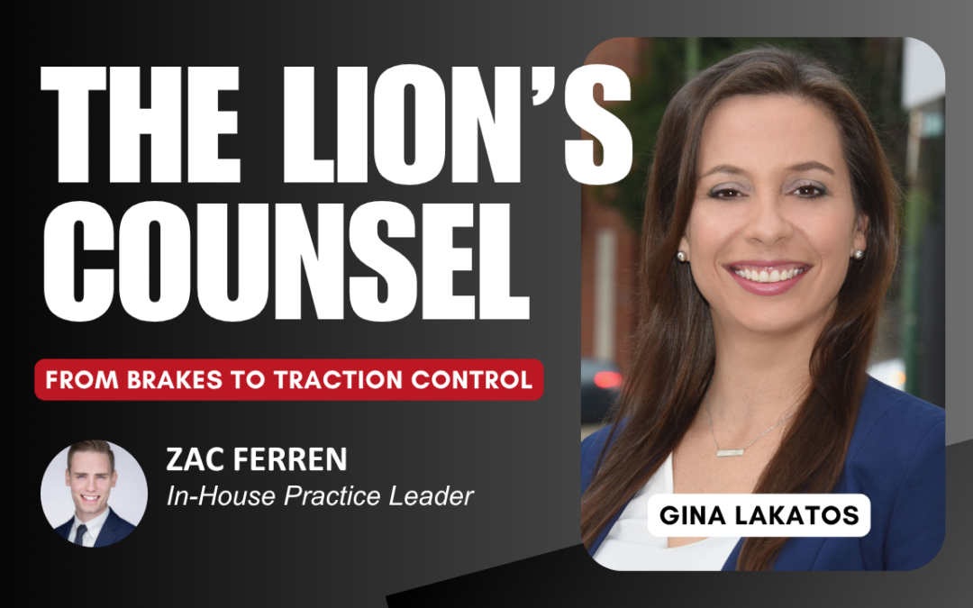 From Brakes to Traction Control: Gina Lakatos on the New Model of Operationally Led In-House Legal Leadership